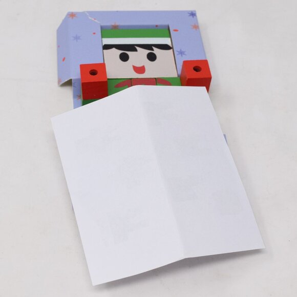 2020 Merkury Innovations Christmas Elf Wooden 3D Puzzle Holiday Secret Santa - Picture 12 of 16